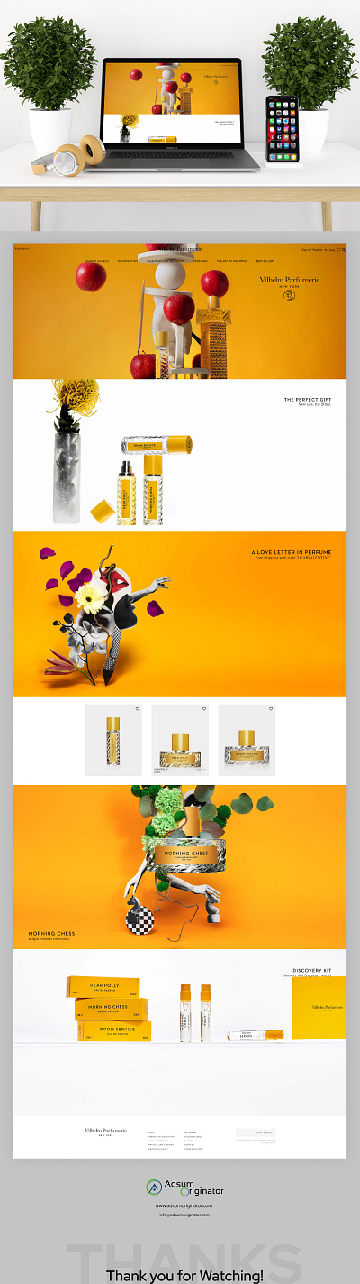 PARFUM WEBSITE APP DESIGN adsum adsumoriginator concept design originator uiux user experience design user interface design web app design web concept web ui webdesign webdesign ui ux design website builder wen wordpress wordpress design