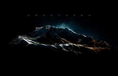 Annapurna - Nepal - 3D map Render 3d 3d map generator generator map mountains nepal photoshop plugin