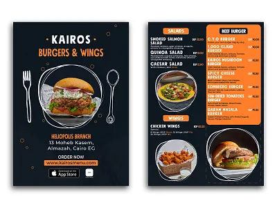 Restaurant Menu Design | Food Menu ads banner burger ad post burger menu facebook banner facebook post fast food menu food menu design instagram post menu design poster print print design restaurant restaurant food menu restaurant menu restaurant menu design social media social media design social media post