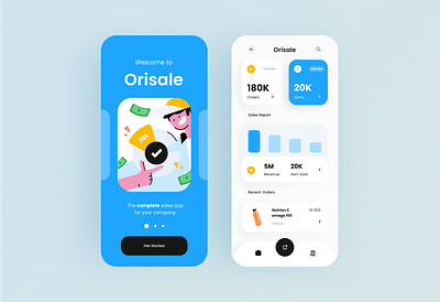 Orisale - Sales order mobile app android android app app application design design app iphone app mobile onboarding ui ux