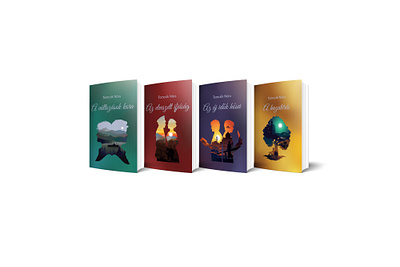 Series of book covers designe book book cover book series illustration