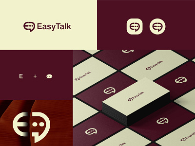 EasyTalk branding convesation custom logo design icon identity logo logo mark logodesign logos mark minimal minimalist moden symbol talk tecchnology tech