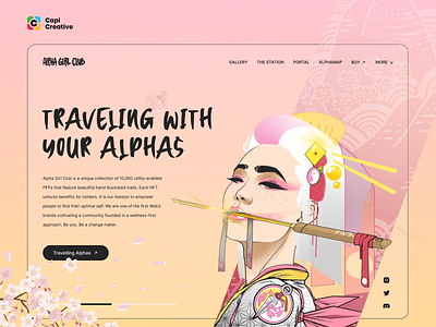 NFTs Landing Page Design Concept capi creative design landing page landingpage nft nfts pink ui web design webdesign yellow