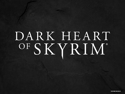 dribbble Dark Heart of Skyrim vector logo adobe illustrator design logo photoshop vector
