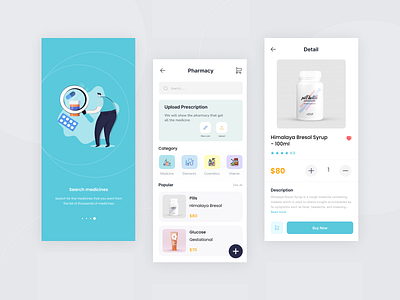 Medicine Delivery App 💊 app app concept app design clean ui delivery design healthcare medecine medical app medical care medicine medicine app medicine delivery medicine delivery app minimal mobile app online online store pharmacy uiux