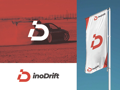 inoDrift Logo Design - Monogram Letter brand branding business car company design drift event icon letter d letter i logo logomark modern monogram motorsport nascar racecar racing simple