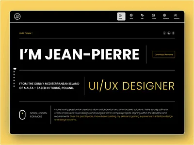 UI/UX Design Portfolio black branding daily design designer desktop dribbble icons portfolio product shots typography ui uiux upload userexperience userinterface ux web yellow