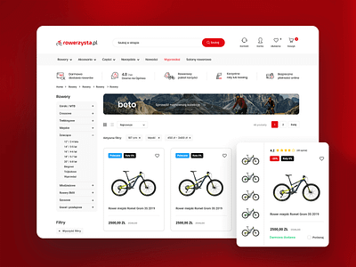 Bike shop bike bikes black e commerce e commerce website ecommerce prestashop red shop shopify shopping ui ui design uiux ux ux design web webdesign website website design