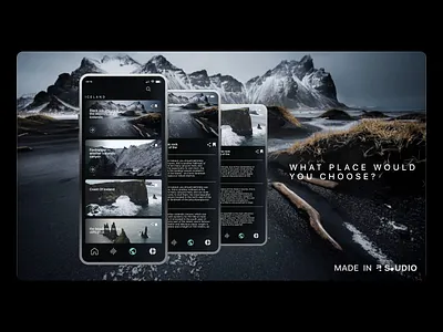 Iceland#2 animation branding design illustration typography ui ux web web design
