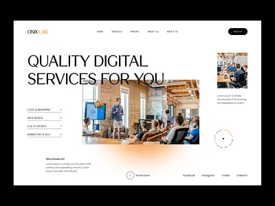 Digital Agency Website agency agency website branding business corporate creative agency design service design studio digital agency elegant landing page marketing minimal personal portfolio portfolio product software firm startup web design website