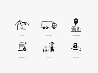 Packages for Ukraine - Illustrated Spots amazon army charity distribution girl helmet help icon illustration list location medical order package peace process shipment spot truck war