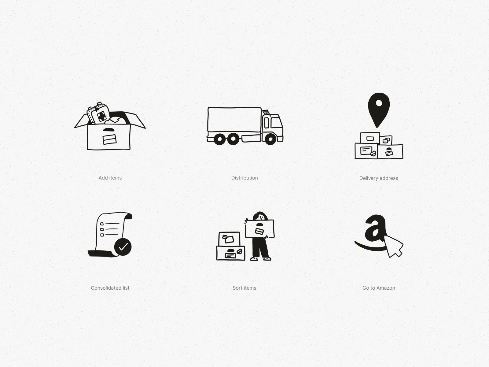 Example of Packages for Ukraine - Illustrated Spots