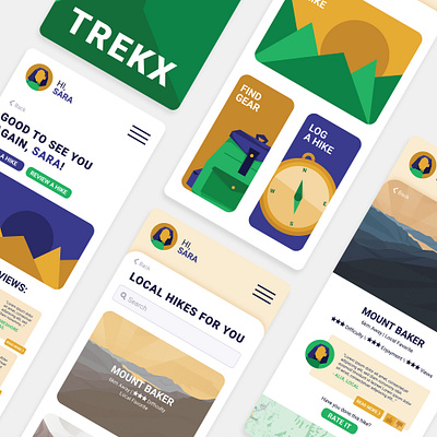 Trekx branding digital design graphic design ui user interface
