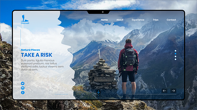 Discvell - UI Webshot app app design design discvell freelancing nature places tourism travelling trips typography ui ui ux uiux user user experience ux web webdesign webshot website