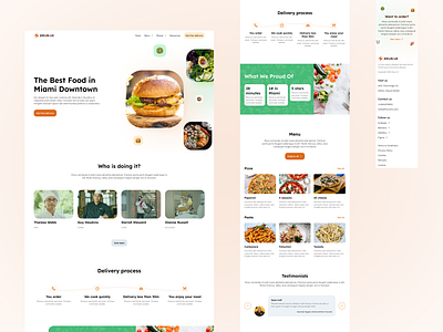 Restaurant Delivery Landing Page - Zeus Web UI kit burger delivery food italian food landing landing kit landing page restaurant ui kit web kit web ui kit