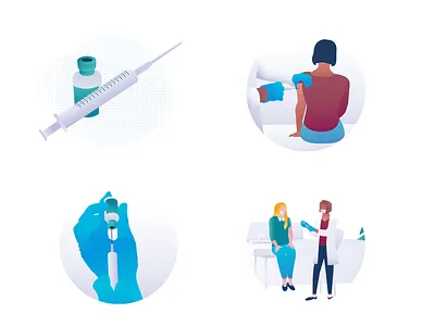 Vaccination illustrations branding character illustration coronavirus covid covid 19 covid19 doctor doctor app doctors drug healthcare illustration medecine medical nurse syringe vaccination vaccine woman