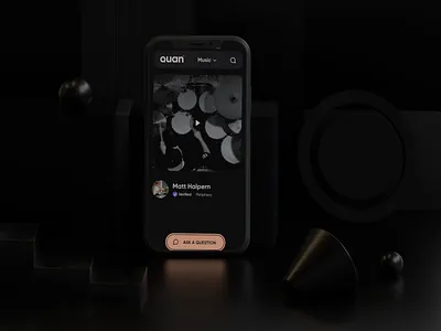 QUAN - Video Education Platform 3d 3dart 3dillustration 3dmodelling animation branding c4d cinema4d design graphic design illustration logo motion graphics music mvp phone ui