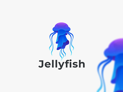 Jelly Fish animation app branding design icon illustration jelly fish logo typography ui ux vector