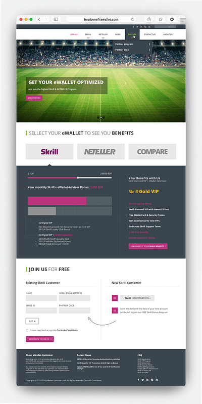 Best Benefit Wallet Web ui web web design