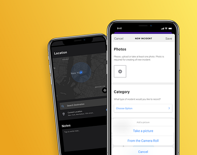 City Smart Services - New Incident app design ui