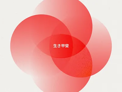 Ikigai Doodle circles diagram doodle ikigai illustration japan japanese purpose