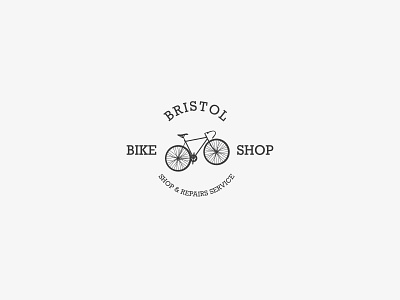 Bristol Bike Shop Logo branding design illustration logo minimal