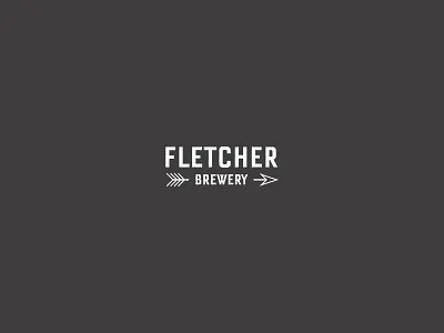 Fletcher Brewery Logo branding design illustration logo minimal