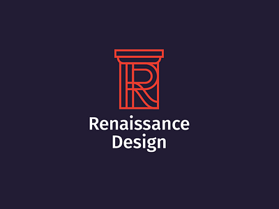 Renaissance Logo architect architecture architecture design architecture logo column logo renaissance