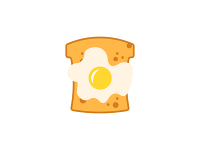 Bread and Egg daily design flat food food and drink icon illustration illustration art illustrator vector