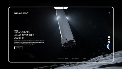 SpaceX - Webshot 2 adobexd app branding design design app designs sketch space x typography ui ui design uidesign uiux ux web web design webdesign webshot website website design