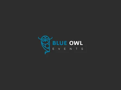 Blue Owl Events Logo branding design illustration logo minimal