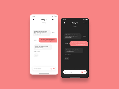 Direct Messaging App - Dailyui 013 app app designer dailyui dailyui 013 design ui uidesign uiux uiuxdesigner ux uxdesign