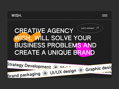 Design Digital Agency Website agency concept corporate dark theme design digital digital agency fonts geometric figures graphic design interface ui uiux design ux web web design website