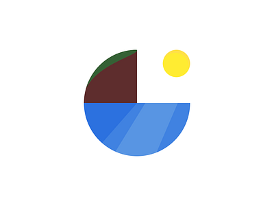 Light in the Depths flat illustration minimal vector