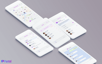 Pantel Messenger app communication messenger app ui ux uidesign uxdesign