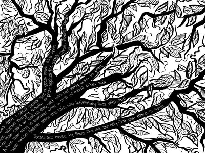 "Trees" by Joyce Kilmer digital art digital illustration illustration poetry procreate procreate art trees