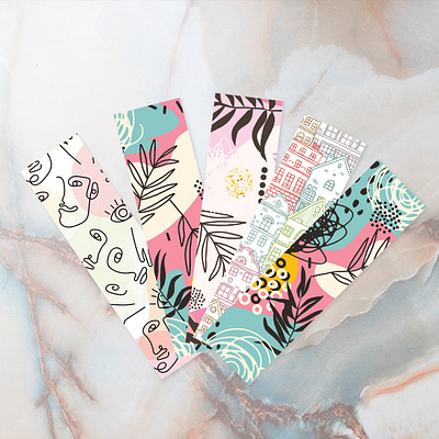 Bookmarks bookmarks books colorful graphicdesign illustration