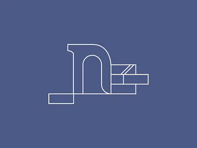 n construction branding design icon illustration logo typography vector