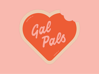 Gal Pals cookies digital illustration gal pals galentines galentines day illustration valentines valentines day