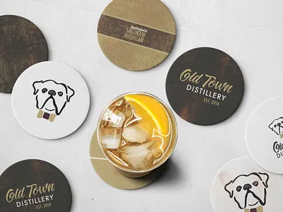 Old Town Distillery Branding branding illustration lettering logo procreate