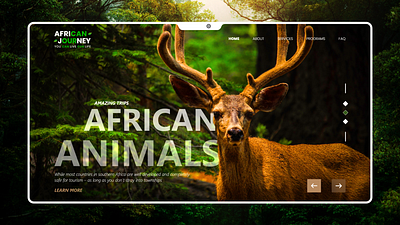 African Journey brand design branding branding design design explore space trips typography ui uiux user experience user interface userexperience userinterface ux ux design web webdesign webshot website