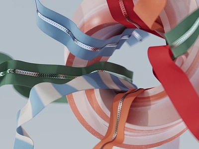 Ribbons 3d 3d artist 3dillustration abstract animation art branding c4d cgi cinema4d cloth colorful digital mograph motion graphics render ribbons simulation summer web