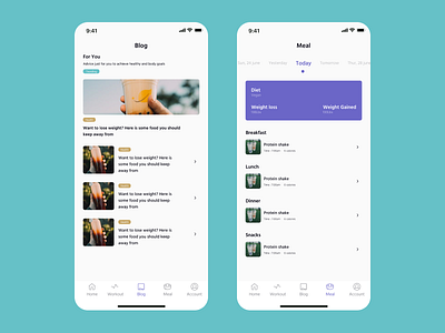 rippped - screens app design typeface typography ui ux
