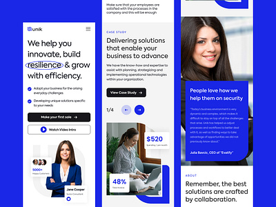 Unik - Mobile agency consulting design fabulo mobile mobile first responsive ui ux website