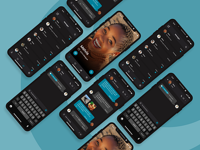 Chatty's mobile app app app design chat app chatting chatui design illustration mobile chat typography ui ux