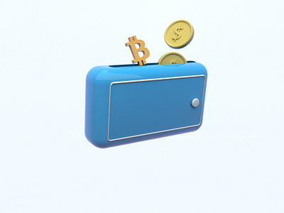 Wallet 3d c4d design illustration money wallet