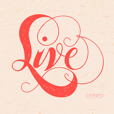 Live design illustration lettering logo swashes type typography