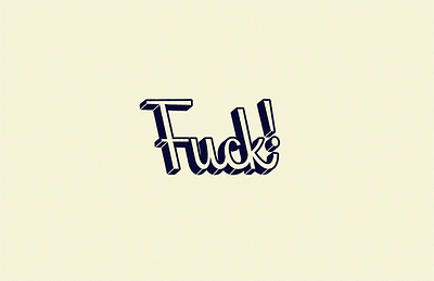 Fuck! badge badge design branding design flat illustration lettering logo type typography vector