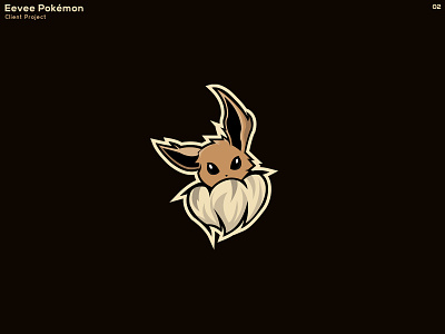 Eevee Pokémon Mascot design icon illustration illustrator logo pixelart pokémon vector