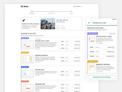 Marketpalce Boost features page app design apps clean design flat illustration minimal mobile responsive ui website